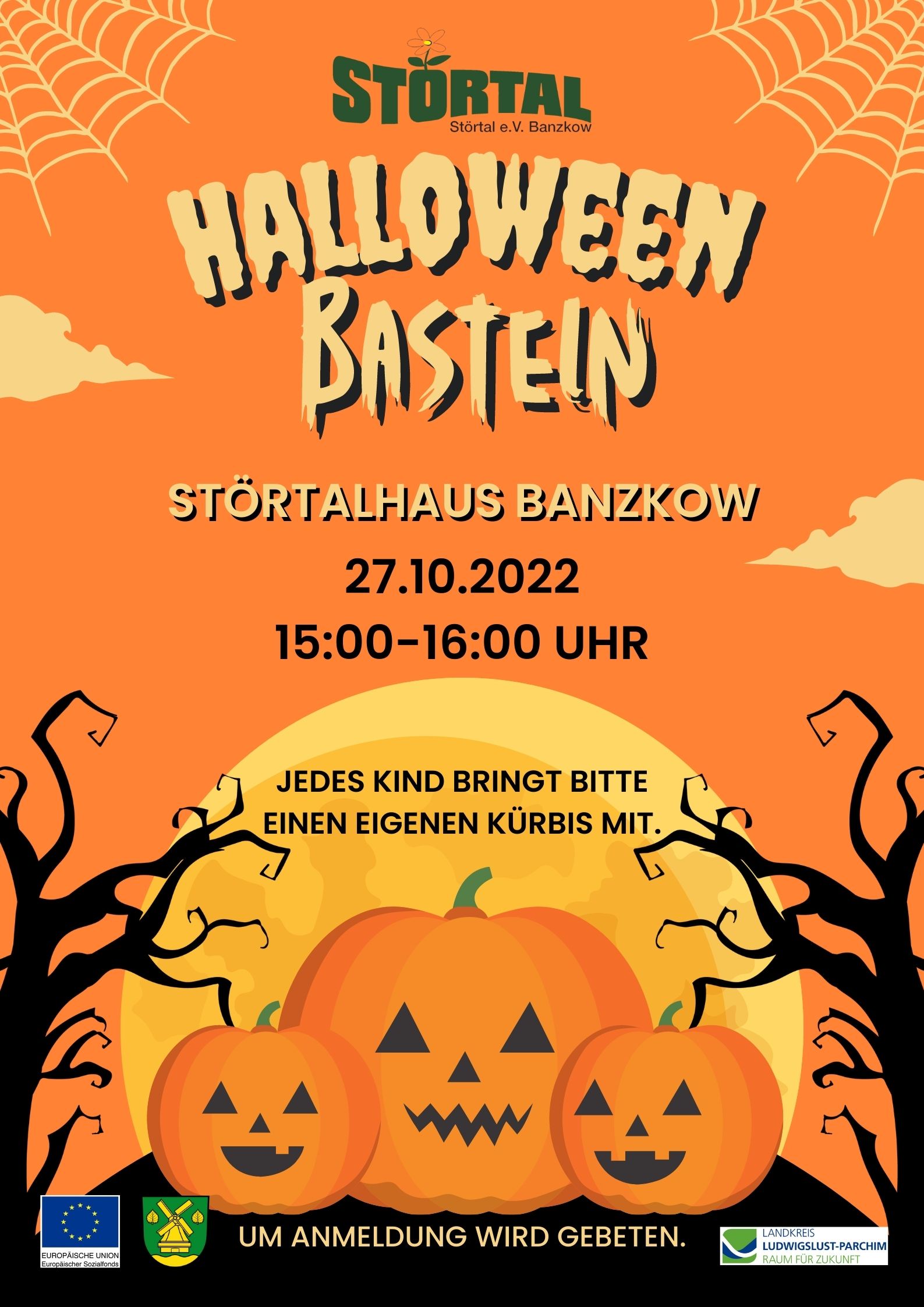 Basteln zu Halloween - Störtal e.V. Banzkow Aktuelles